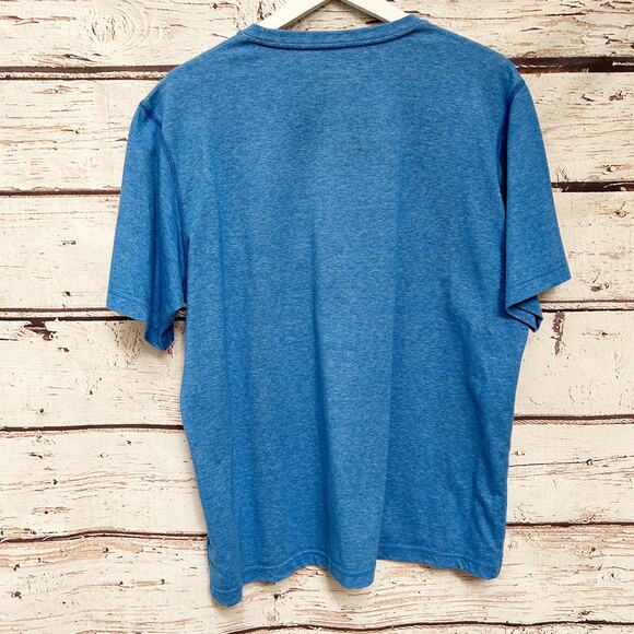 COLUMBIA Omni Wick Advanced Evaporation Blue Mens Shirt Sz L - Picture 2 of 4